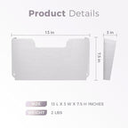OSKIE DR POCKET RACK Wall-Mounted File Rack, Single Pocket, Metal Organizer - Image 3