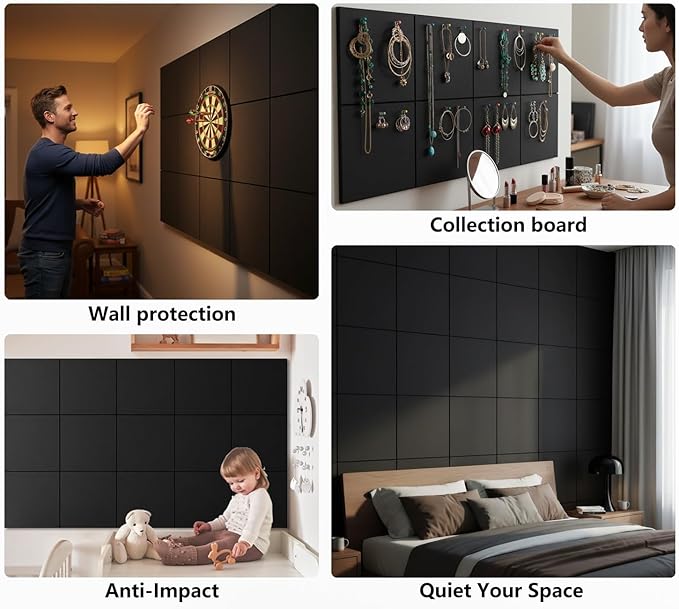 G Gamit Large Felt Wall Tiles Bulletin Board, Large Cork Board Alternative - Image 6