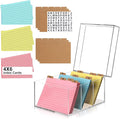 4x6 Index Card Holder Acrylic Index Card Organizer Clear Index Card Box Flash by DLUGOPIS