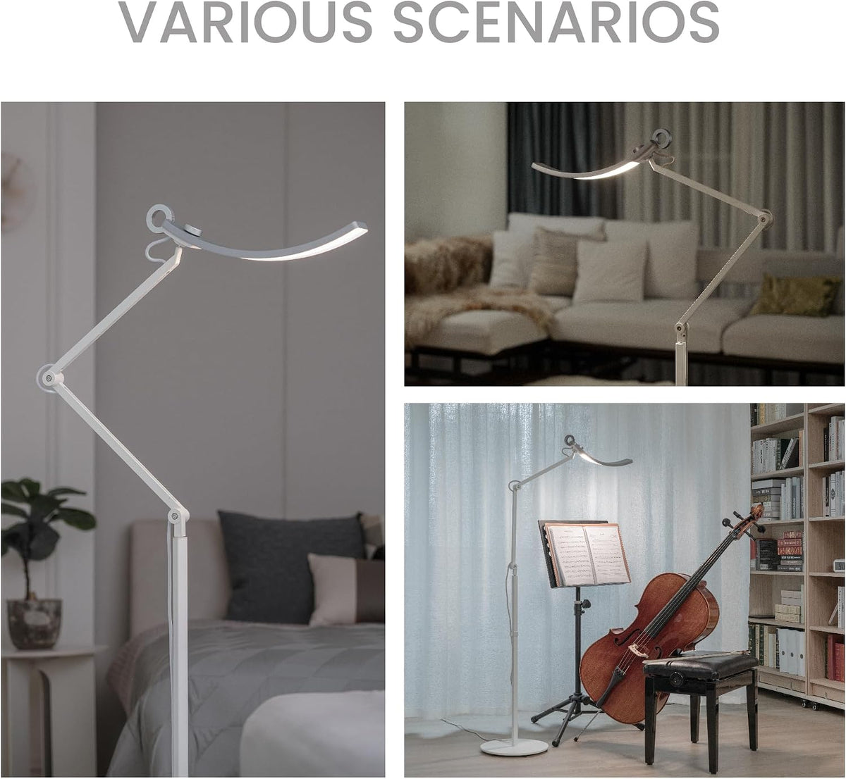 BenQ e-Reading Floor Lamp - Ultrawide and Bright Lighting, Dimmable with 13 C...
