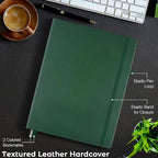 Lined Journal Notebook, 8.5" x 11" Hardcover Leather Notebook - Image 5