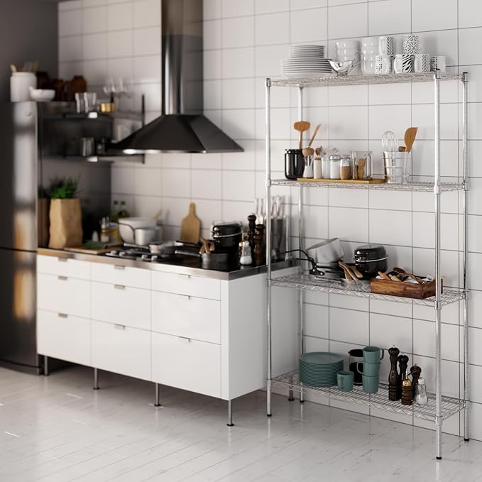 Regal Altair 14" Deep x 42" Wide x 74" Height Wire Shelving Kit | 4-Tier | NSF - Image 7