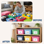 H4D 24 Pack Labels for Storage Bins, Tote Label Pockets for Organizing Storage - Image 5