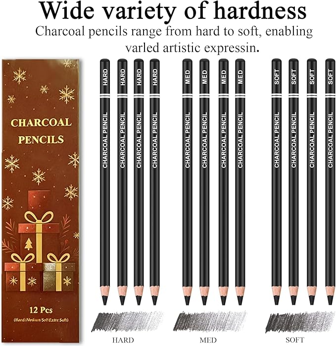 Fuxi Art Supplies for Teens 14-16 Girls, Professional Sketch Book and Pencils - Image 4