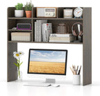 Tangkula Desktop Bookshelf for Computer Up to 32”, 37” Countertop Storage Hutch
