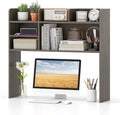 Tangkula Desktop Bookshelf for Computer Up to 32”, 37” Countertop Storage Hutch by TANGKULA