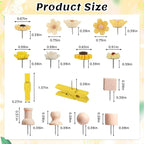 78 Pieces Push Pins Set Cute Thumb Tacks Decorative Flower Push Pins - Image 2