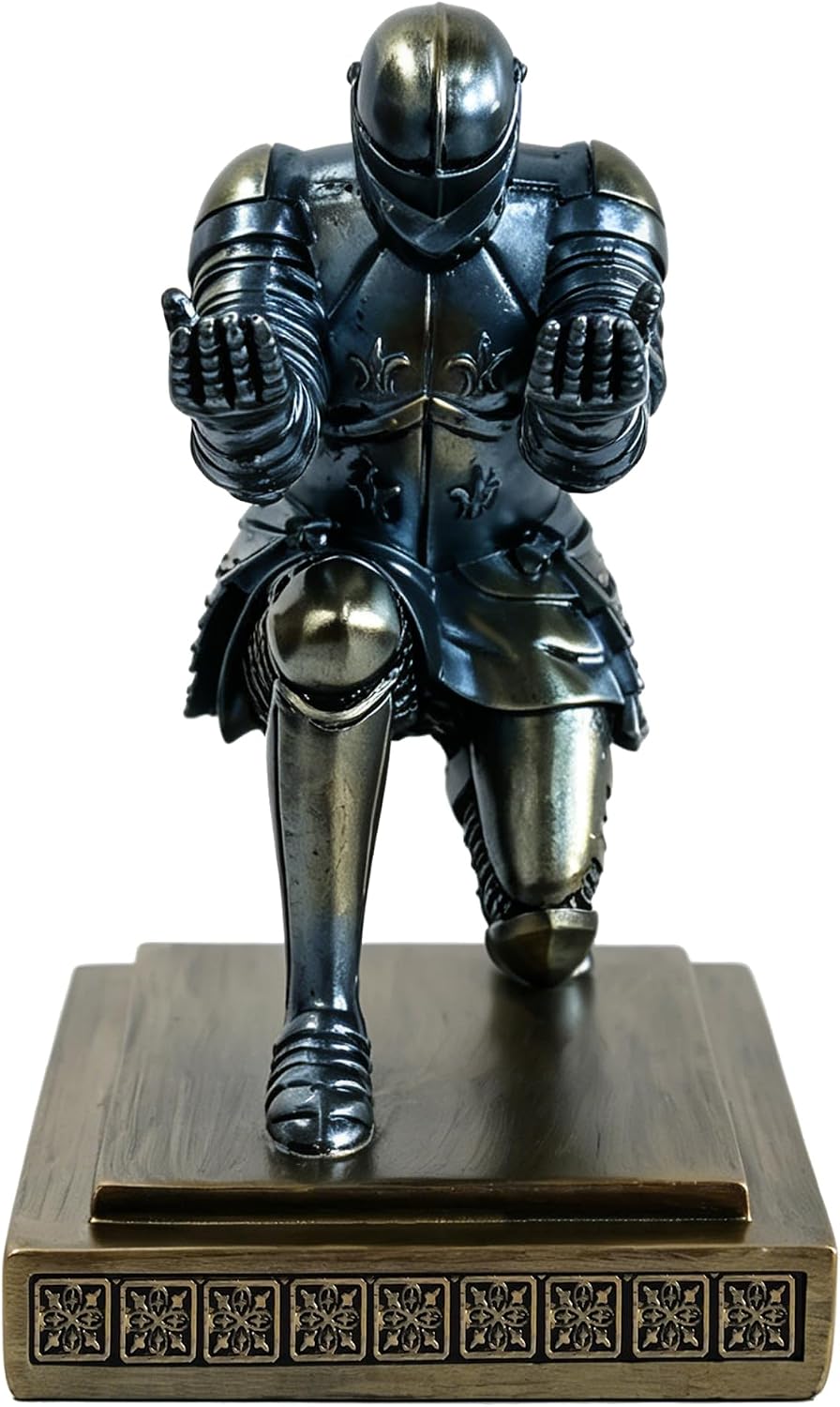 Soldier Executive Knight Pen Holder Personalized Desk Organizers Blue
