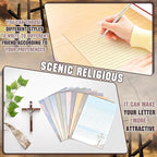 TaoBary 160 Pcs Stationery Paper Set 50 Double Sided Stationery Papers - Image 5