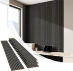 Olanglab Wood Slat Wall Panels 4 Pack, Wooden Acoustic Wall Panels, 94.5"x12.6" by Olanglab