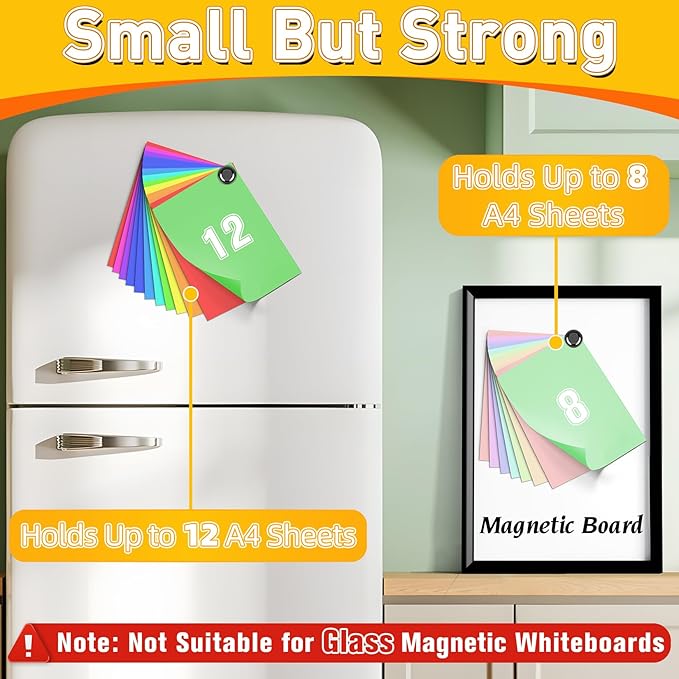 16 Pcs Fridge Magnets, Small Strong Magnetic Push Pins, Kitchen Decor and - Image 4