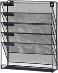 Vankcp 1 Pcs 6-Tier Magnetic File Holder, No Drilling Magnetic File Organizer by Vankcp