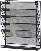 Vankcp 1 Pcs 6-Tier Magnetic File Holder, No Drilling Magnetic File Organizer by Vankcp
