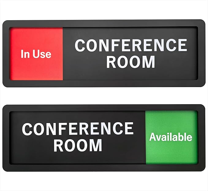 Conference Room Sign – In Use/Available Slide Switch Sign, Premium Durable - Image 7