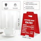 Funny Office Gag Gifts for Coworker Answer Desk Rates Desk Sign for Women Men - Image 2