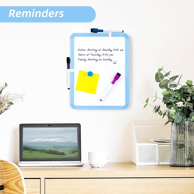VUSIGN Small White Board Dry Erase, 8.5'' x 11'' Magnetic Dry Erase Board - Image 3