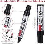AojSup 20 Pack Jumbo Size Permanent Markers Bulk Permanent Markers Set Chisel - Image 2