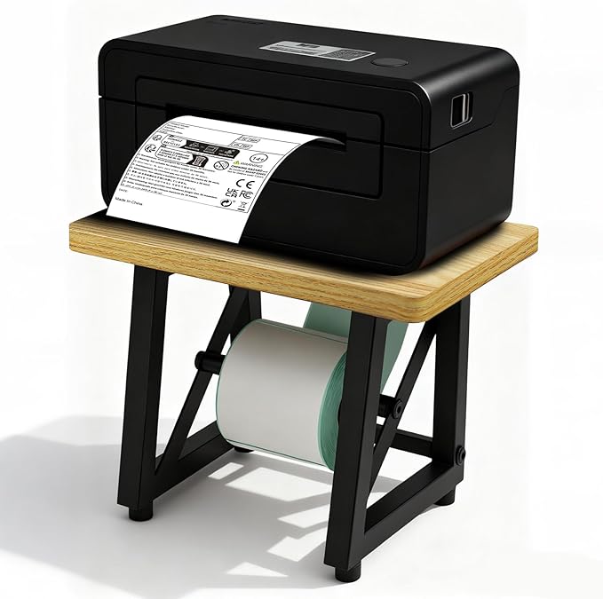 Label Holder for Thermal Printer, Sticker Rolls and Fan-fold Dispenser Holder by Unknown