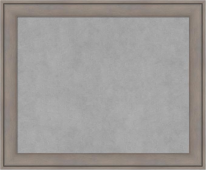Amanti Art Grey Framed Magnetic Board 19x23 Small Vision Board by AmantiArt