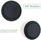 Hennaja Round Leather Art Supply Organizer, Remote Control Holder, 360 Degree - Image 4