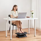 huanuo adjustable foot rest for under desk with shown in use