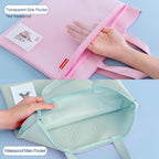 Pendancy Mesh Zipper Pouch 11x13.7 in, A4 Size Foldable Document Storage - Image 5
