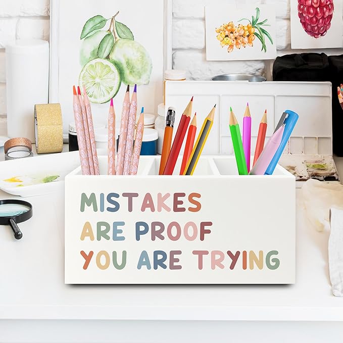 XPH Boho Inspirational Pen Pencil Holder Organizer - Image 2