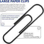 Large Paper Clips, 2 Inch Black Paper Clip - Image 5