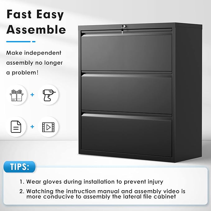 Pataku Metal Lateral File Cabinet - Image 9