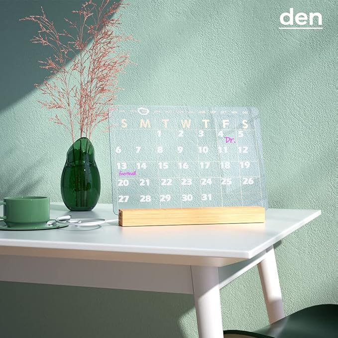 Light Up Clear Dry Erase Calendar 13 x 9 inch - Image 4