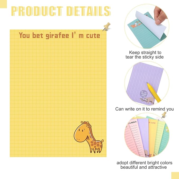 Funny Notepads with Sayings Sticky Funny Office Supplies to Do List Sarcastic - Image 3
