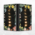 BWEGRHE Slim Credit Card Holder, Moon Flower RFID Blocking Metal Wallet - Image 4