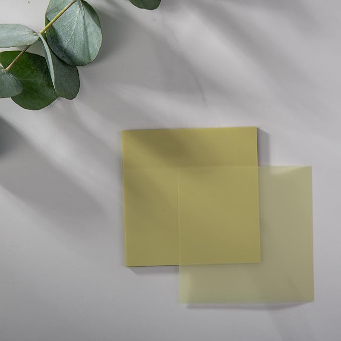 DiverseBee 50 Sheets Pastel Transparent Sticky Notes, 3x3” Clear Sticky Tabs - Image 7