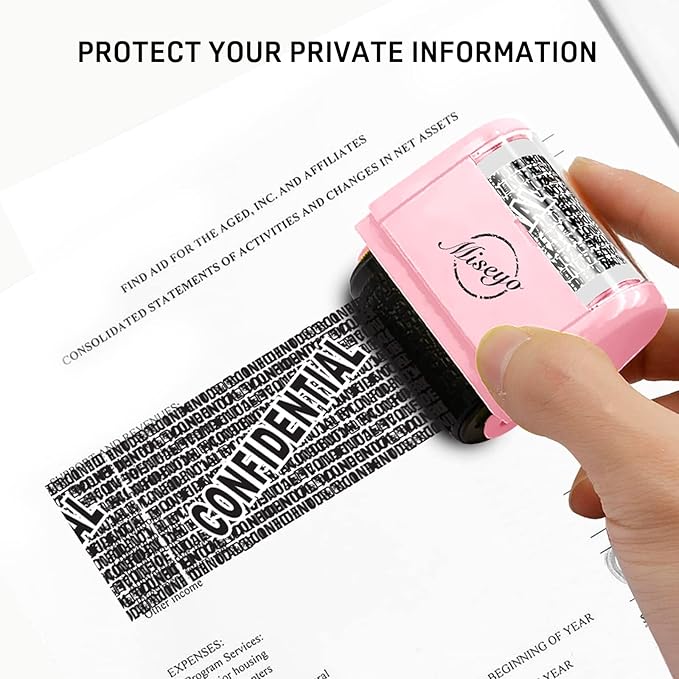 Miseyo Identity Theft Protection Roller Stamp Set - Image 4