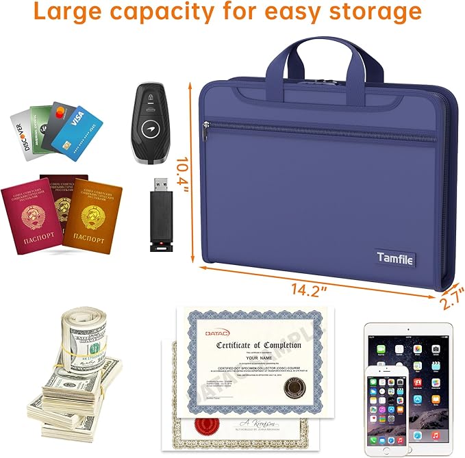 5200℉ Fireproof Accordion File Organizer - Image 5