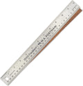 Breman Precision Metal Ruler 12 Inch Cork Back – Stainless Steel Straight Edge by WAPortman