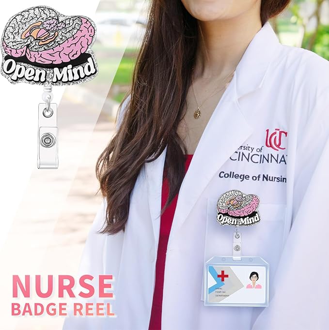 Aoryalps Open Mind Retractable Badge Reel Holder Retractable - Image 2