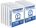 Samsill 1 Inch 3 Ring Binders, Made in USA, Economy Round Ring, 200 Sheet
