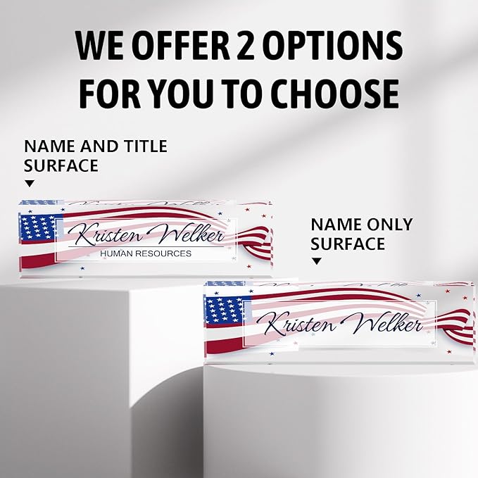 Personalized Name Plate for Desk Custom Acrylic Desk Name Plate Custom Employee - Image 6