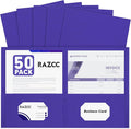 Two Pocket Folders, RAZCC 50 Pack 2 Pocket Folders Fit Letter Size Paper by RAZCC