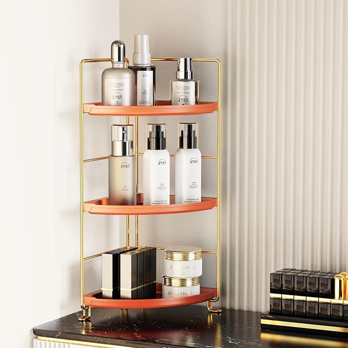 JANUS LiANG 3-Tier Corner Bathroom Organizer Countertop by JANUSLiANG