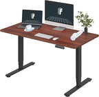 FLEXISPOT E6 3-Stage Dual Motor Electric Standing Desk 55 x 28 Sit Stand Up Desk by FlexiSpot