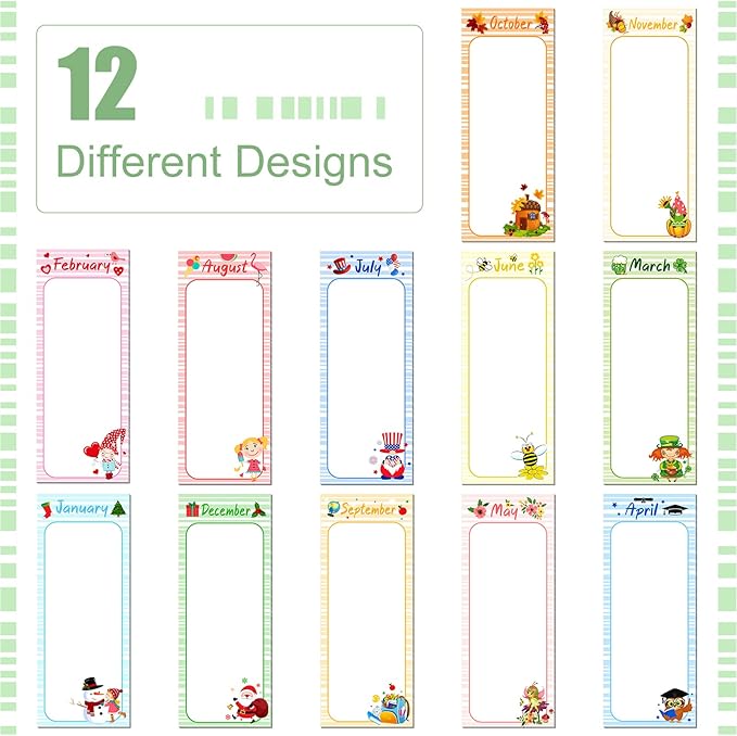 Gersoniel 12 Packs Magnetic Notepads - Image 3