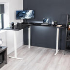 VIVO Electric Corner 75 x 63 inch L-Shaped Standing Desk, Memory Height - Image 2