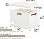 Roobyl 17" Large Collapsible Storage Bins - Image 3