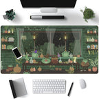 Mechanical Cattle Cute Desk Mat Kawaii Frog Mouse Pad Green Desk Anime Mat by Mechanical+Cattle