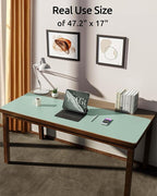 YSAGi Leather Desk Protector, Office Mat, Large Mouse Mat, Non-Slip PU Leather - Image 2