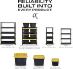 cx 4-tier heavy duty plastic storage shelves for, view 9