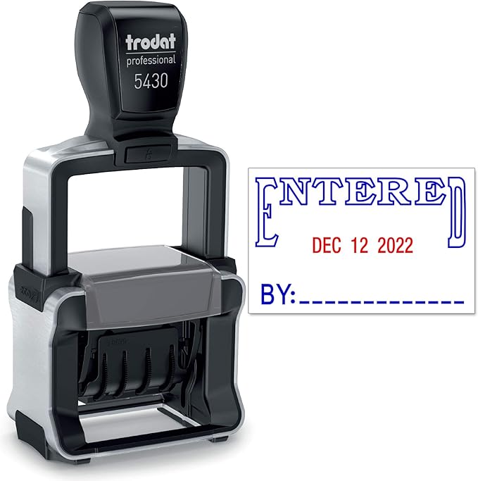 Trodat 5430 Professional Self-Inking Date Stamp by Maxmark