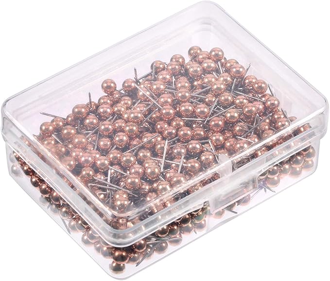 WILLBOND 500 Pack Map Push Pins Map Tacks Small Round Head Push Pins Thumb Tacks - Image 6